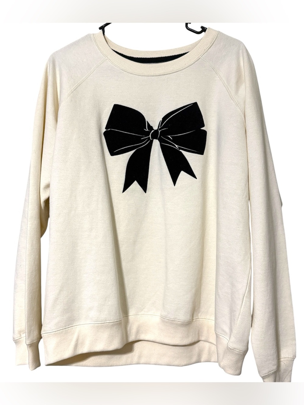Wallflower size medium pullover sweater with black bow dressed up casual